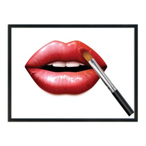 Quadro Decorativo Boca Com Gloss Quadro Decorativo Boca Com Gloss