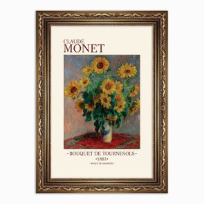 Quadro Decorativo Buquê de Girassóis de Claude Monet Quadro Decorativo Buquê de Girassóis de Claude Monet