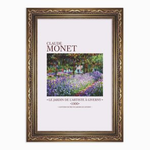 Quadro Decorativo Canteiro de Íris de Giverny de Claude Monet Quadro Decorativo Canteiro de Íris de Giverny de Claude Monet