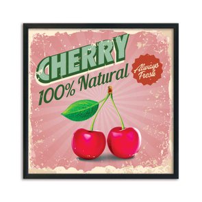 Quadro Decorativo Cherry 100% Natural Always Fresh Quadro Decorativo Cherry 100% Natural Always Fresh