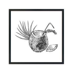 Quadro Decorativo Coco Bebida Tropical Quadro Decorativo Coco Bebida Tropical