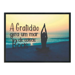 Quadro Decorativo  Coleção Mar A Gratidão Gera Um Mar... Quadro Decorativo  Coleção Mar A Gratidão Gera Um Mar...