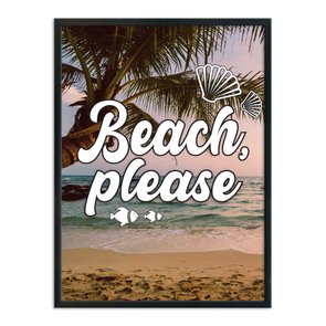 Quadro Decorativo  Coleção Mar Beach, Please Quadro Decorativo  Coleção Mar Beach, Please