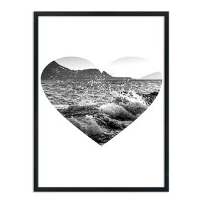 Quadro Decorativo  Coleção Mar Coração Quadro Decorativo  Coleção Mar Coração