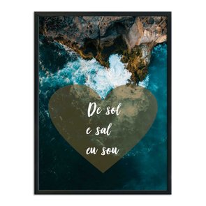 Quadro Decorativo  Coleção Mar De Sol E Sal Eu Sou Quadro Decorativo  Coleção Mar De Sol E Sal Eu Sou