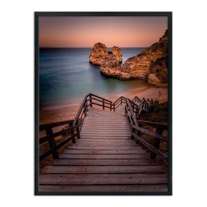 Quadro Decorativo  Coleção Mar Escada Para À Praia Quadro Decorativo  Coleção Mar Escada Para À Praia