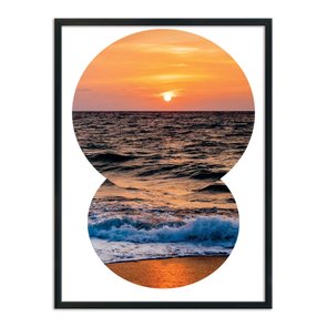 Quadro Decorativo  Coleção Mar Pôr Do Sol Quadro Decorativo  Coleção Mar Pôr Do Sol