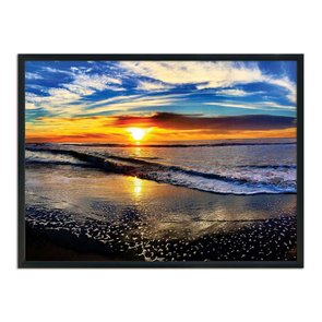 Quadro Decorativo  Coleção Mar Pôr Do Sol Na Praia Quadro Decorativo  Coleção Mar Pôr Do Sol Na Praia