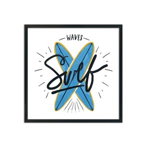 Quadro Decorativo  Coleção Mar Waves Surf Quadro Decorativo  Coleção Mar Waves Surf