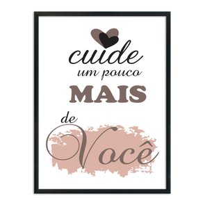 Quadro Decorativo Cuide Um Pouco Mais De Você Quadro Decorativo Cuide Um Pouco Mais De Você