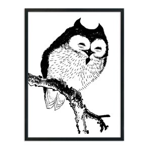 Quadro Decorativo Desenho de Uma Coruja Quadro Decorativo Desenho de Uma Coruja