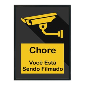 Quadro Decorativo Gamer Geek e Nerd Chore Você Está Sendo Filmado Quadro Decorativo Gamer Geek e Nerd Chore Você Está Sendo Filmado