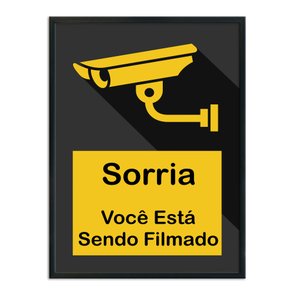 Quadro Decorativo Gamer Geek e Nerd Sorria Você Está Sendo Filmado Quadro Decorativo Gamer Geek e Nerd Sorria Você Está Sendo Filmado