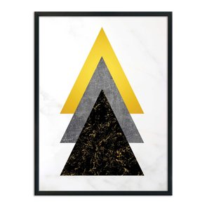 Quadro Decorativo Geométrico Tons De Marmore Quadro Decorativo Geométrico Tons De Marmore