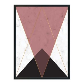 Quadro Decorativo Geométrico Triângulo Preto Quadro Decorativo Geométrico Triângulo Preto