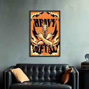Quadro Decorativo Heavy Metal Mãos E Guitarra Quadro Decorativo Heavy Metal Mãos E Guitarra