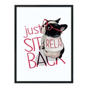 Quadro Decorativo Just Sit Back Relax Quadro Decorativo Just Sit Back Relax