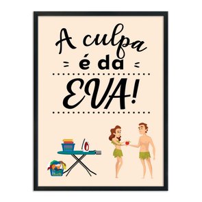 Quadro Decorativo Lavanderia A Culpa É Da Eva Quadro Decorativo Lavanderia A Culpa É Da Eva
