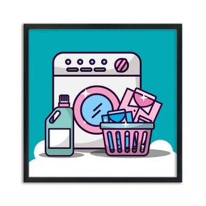 Quadro Decorativo Lavanderia Maquina De Lavar Roupa Quadro Decorativo Lavanderia Maquina De Lavar Roupa