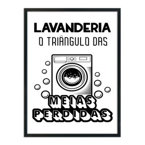 Quadro Decorativo Lavanderia O Triângulo Das Meias Perdidas Quadro Decorativo Lavanderia O Triângulo Das Meias Perdidas