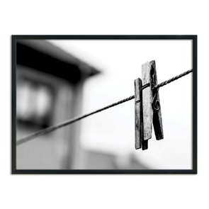 Quadro Decorativo Lavanderia prendedor De Roupa Preto E Branco Quadro Decorativo Lavanderia prendedor De Roupa Preto E Branco