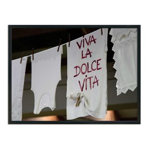 Quadro Decorativo Lavanderia Viva La Dolce Vita Quadro Decorativo Lavanderia Viva La Dolce Vita