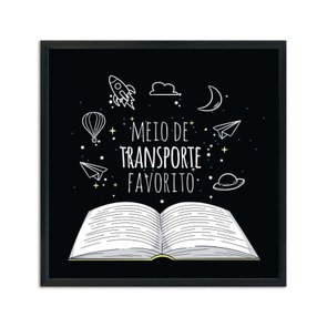 Quadro Decorativo Livro Meio de Transporte Favorito Quadro Decorativo Livro Meio de Transporte Favorito