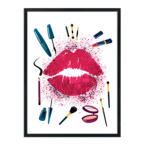 Quadro Decorativo Maquiagens Quadro Decorativo Maquiagens