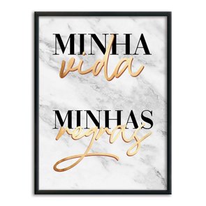 Quadro Decorativo Minha Vida Minhas Regras Quadro Decorativo Minha Vida Minhas Regras