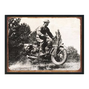 Quadro Decorativo Moto de Guerra Quadro Decorativo Moto de Guerra