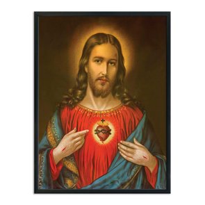 Quadro Decorativo O Coração de Cristo Quadro Decorativo O Coração de Cristo