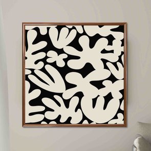 Quadro Decorativo Padrão Abstrato Estilo Japandi Quadro Decorativo Padrão Abstrato Estilo Japandi