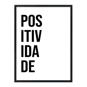 Quadro Decorativo Palavra Positividade Quadro Decorativo Palavra Positividade