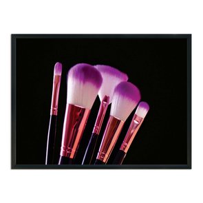 Quadro Decorativo Pincéis Rosa Quadro Decorativo Pincéis Rosa