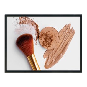 Quadro Decorativo Pincel Dourado Quadro Decorativo Pincel Dourado