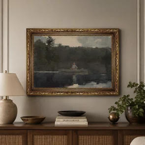 Quadro Decorativo Pintura "O Velho Pescador" de Tivadar Csontváry Kosztka