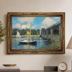 Quadro Decorativo Pintura "A Ponte de Argenteuil" de Claude Monet
