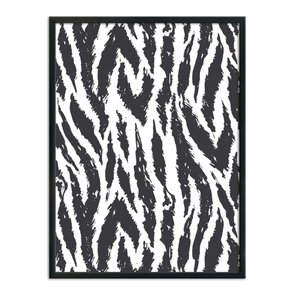 Quadro Decorativo Preto e Branco Pattern Pele de Animal Quadro Decorativo Preto e Branco Pattern Pele de Animal