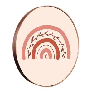 Quadro Decorativo Redondo Arco-Íris com Moldura Flexível Metalizada Quadro Decorativo Redondo Arco-Íris com Moldura Flexível Metalizada
