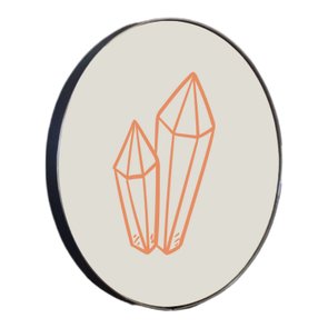 Quadro Decorativo Redondo Diamante com Moldura Flexível Metalizada Quadro Decorativo Redondo Diamante com Moldura Flexível Metalizada