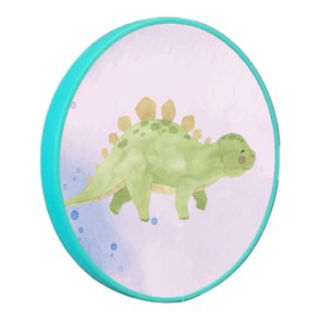 Quadro Decorativo Redondo Infantil Dinossauro Estegossuro Fofinho com Moldura Filete Flexível Quadro Decorativo Redondo Infantil Dinossauro Estegossuro Fofinho com Moldura Filete Flexível