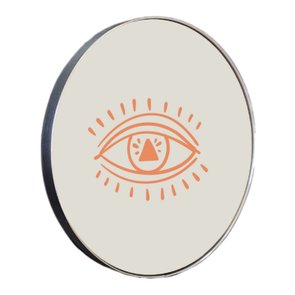 Quadro Decorativo Redondo Olho com Moldura Flexível Metalizada Quadro Decorativo Redondo Olho com Moldura Flexível Metalizada