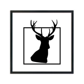 Quadro Decorativo Rena Silhueta Quadro Decorativo Rena Silhueta