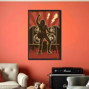 Quadro Decorativo Rock And Roll Quadro Decorativo Rock And Roll