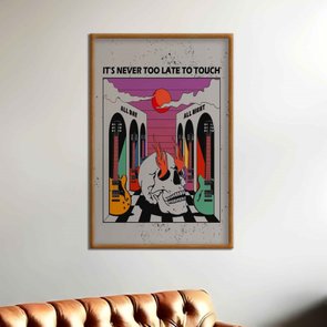 Quadro Decorativo Rock And Roll It's Never Too Late To Touch Quadro Decorativo Rock And Roll It's Never Too Late To Touch