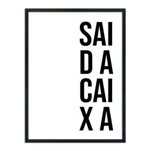 Quadro Decorativo Sai da Caixa Quadro Decorativo Sai da Caixa