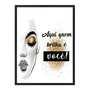Quadro Decorativo Salão De Beleza Aqui Quem Brilha É Você Quadro Decorativo Salão De Beleza Aqui Quem Brilha É Você