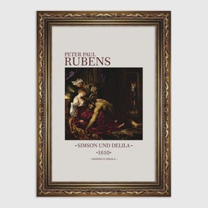 Quadro Decorativo Sansão e Dalila de Peter Paul Rubens Quadro Decorativo Sansão e Dalila de Peter Paul Rubens