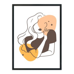 Quadro Decorativo Silhueta Camisa Preta Quadro Decorativo Silhueta Camisa Preta