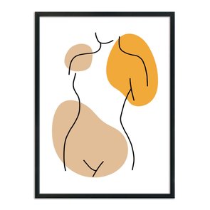 Quadro Decorativo Silhueta Corpo Feminino Quadro Decorativo Silhueta Corpo Feminino